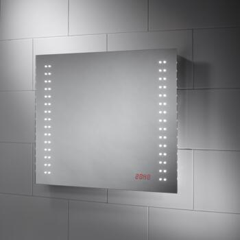 Crono LED Mirror with Integrated Digital Clock - Crono LED Mirror with Integrated Digital Clock