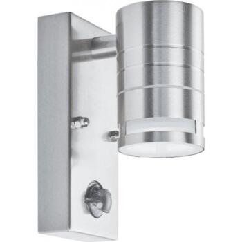 Stainless Steel LED Outdoor Porch Light with PIR & Frosted Glass Lens