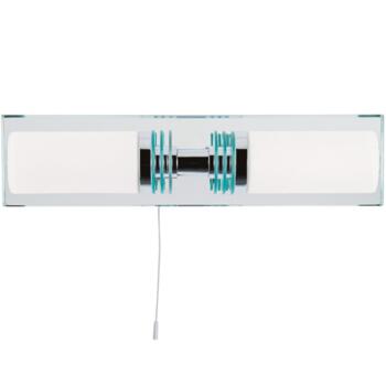 Chrome 2 Light Switched G9 Bathroom Wall Light