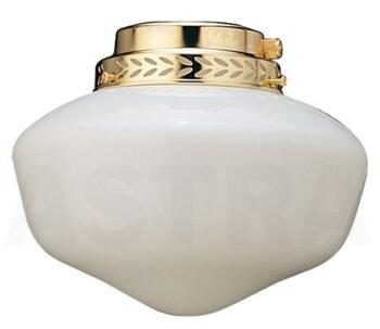 Fantasia Schoolhouse Ceiling Fan Light Kit - Polished Brass