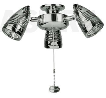 Fantasia Sorrento Ceiling Fan Light Kit Cluster - Stainless Steel