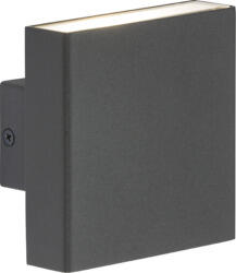 230V IP54 2x4W Up/Down LED Wall Light - Anthracite WSS8A 