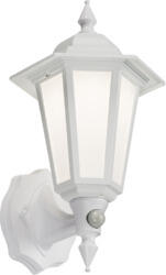 White IP54 PIR LED Wall Lantern 