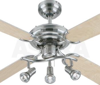 Westinghouse Apollo Bullet Ceiling Fan with Light - 42" Stainless Steel