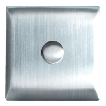 Screwless 2 Way Single Dimmer Switch - B S/Steel - Brushed Stainless Steel