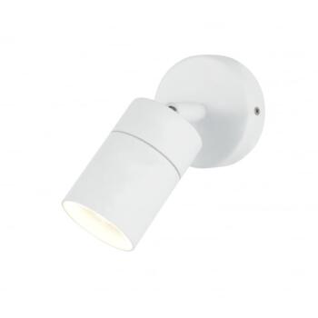White GU10 LED IP44 Single Light Outdoor Wall Light 