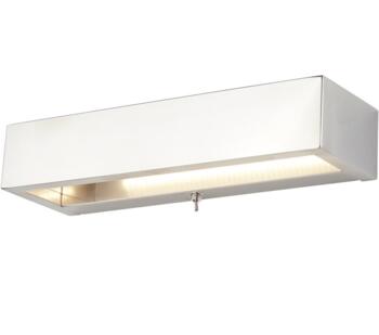  1 Light Switched Wall Light Chrome Finish With Frosted Glass Diffuser - 1781CC
