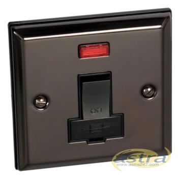 Cabarita 13A Switched Fused Spur-Neon-Black Nickel - With Black Interior