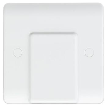 White 20A DP Isolator Switch - Flex Outlet Plate