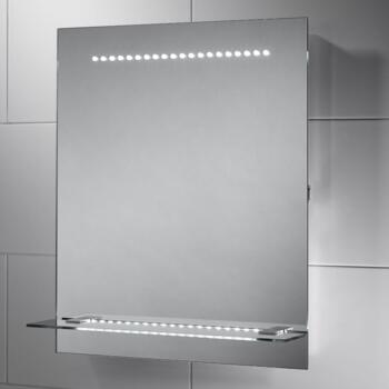 Nyla LED Illuminated Mirror With Shelf 600mm x 500mm - SE30566C0.1