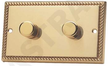 Fantasia Ceiling Fan Wall Control/Dimmer-P/Brass R - Rope Edged Polished Brass