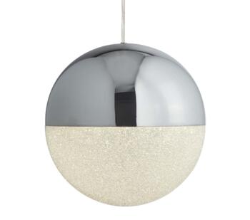 Chrome 1 Light LED Globe Pendant - 5881CC