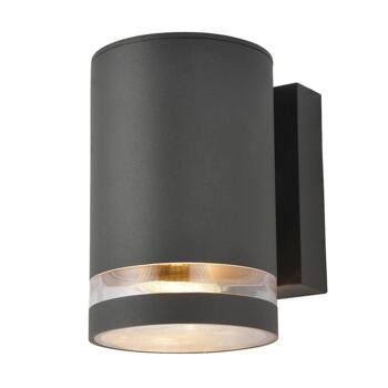 Anthracite Single Lens Up or Down Outdoor Wall Fitting  - ZN-29190-ATR