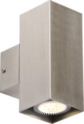 Stainless Steel Square IP20 GU10 Up/Down Wall Light - NH0184SQ