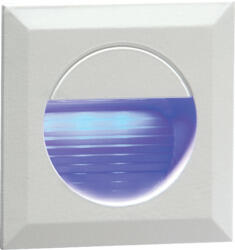 Matt White Square Recessed IP54 Blue LED Wall Light - NH019B