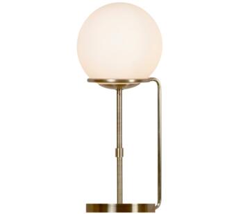 Antique Brass Sphere 1 Light Table Lamp - 8092AB