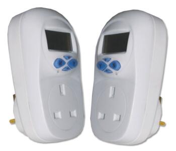 Electronic Plug-in Timer - 7 Day - Twin Pack - White