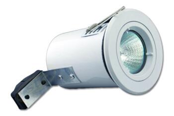 GU10 240V Fire Rated Fixed Downlight - White