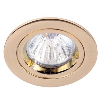 12V Low Voltage MR16 Recessed Fixed Downlight - Polished Brass