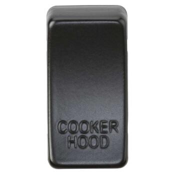 Matt Black Kitchen Appliance Grid Switch Modules - Switch Cover 'COOKER HOOD'