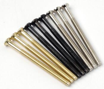 50mm x 3.5mm Long Plug Socket Screw - Black Nickel 