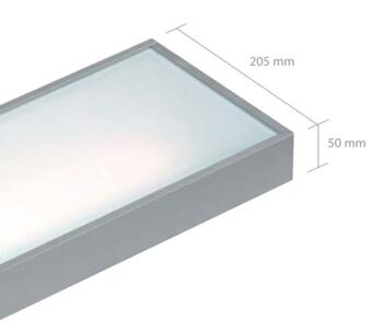 Major Aluminium Fluorescent Shelf Light  - 450mm Long - 8W