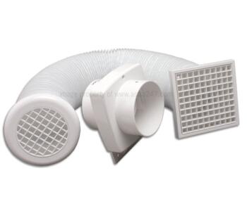 InLine Shower Fan Kit with Timer - 100mm 4" - Bathroom Fan Kit