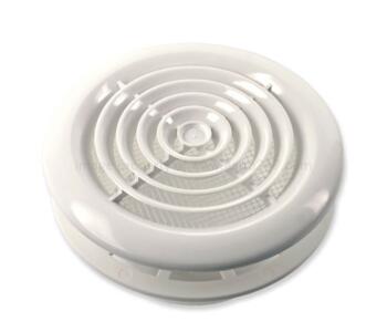 Round Ceiling Diffuser White Circular Vent Grille - 5" 125mm