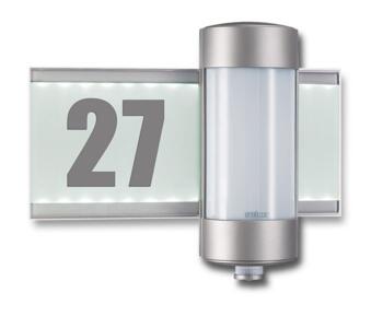 Steinel L 270 S House Number Sensor Light - Aluminium