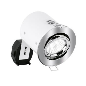 Polished Chrome Fire-Rated Downlight Adjust Aurora - 240V GU10 - 1 to clear