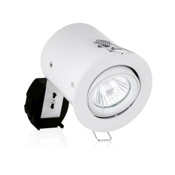 White Fire-Rated Downlight Adjustable Aurora - 240V GU10 - 6 to clear