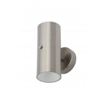Stainless Steel IP44 LED Up & Down Wall Light With Photocell - ZN-34555-SST