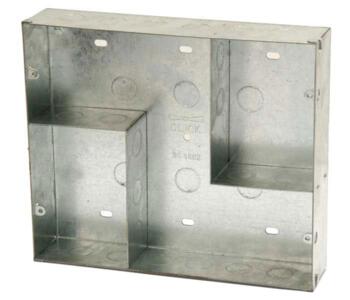 Media Plate 47mm Backbox for Semi-Modular Plate - 5 Signal Outlet Backbox