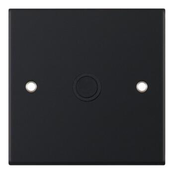 Slimline Matt Black 20A Flex Outlet Connection Plate - Flex Outlet Plate