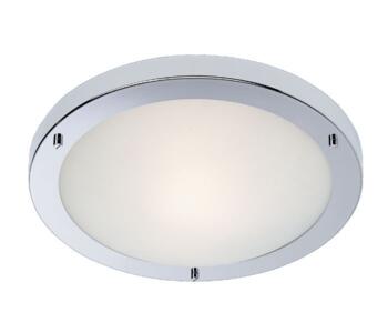Flush Bathroom Ceiling Light - Chrome 32010/11/10 60W - Chrome 