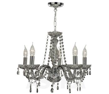 Marie Therese Chandelier - 5 Light 8695-5GY - Smoked Grey Glass