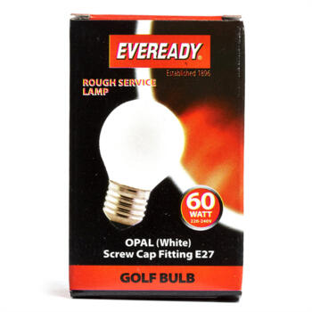 60W ES Golf Light Bulb Lamp - Pack of 1