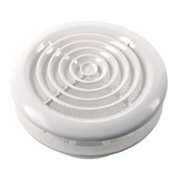 Round Ceiling Diffuser White Circular Vent Grille - 4" 100mm