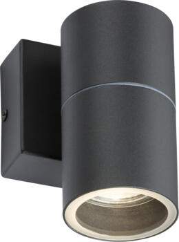 Anthracite IP54 GU10 Fixed single wall Light - OWALL1A