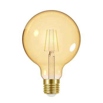 Matt Black Studio 6 Cord Light Pendant - 5.5w 120m Globe Dimmable LED Vintage Filament Lamp