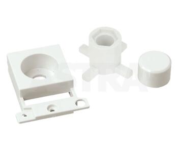 Dimmer Module Mounting Kit - Twin Width - Click White