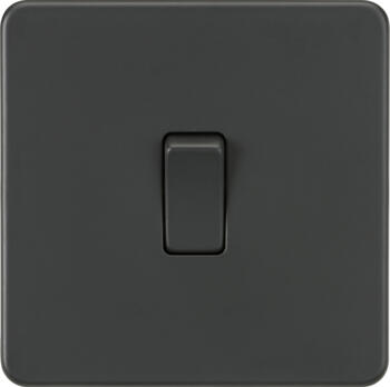 Screwless Anthracite Grey 20A DP Switch - 1 Gang