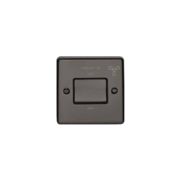 Black Nickel Fan Isolator Switch - Fan Isolator