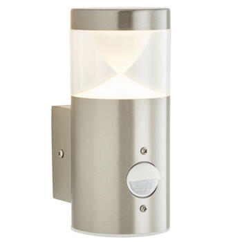 Stainless Steel LED Wall Light with PIR Sensor - Stainless Steel