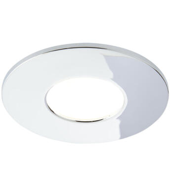 Polished Chrome 8W LED Fire Rated Downlight IP65 - CCT - Fitting