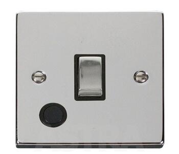 Polished Chrome 20A DP Switch - Flex Out Ingot - With Black Interior