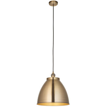 Antique Brass Large Industrial Style Pendant Ceiling Light Fitting - Pendant Fitting