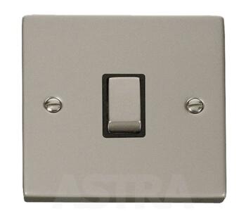 Pearl Nickel 20A DP Switch - No Flex Out Ingot - With Black Interior