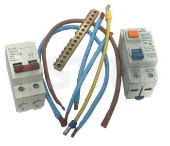 Metal Split Load Wiring Kit - 10 Way Kit with 100A Main Switch & 80A RCD