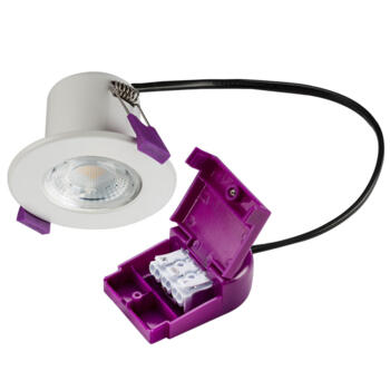 LED Fire Rated Downlight 5w IP65 - 3000K Warm White Fitting